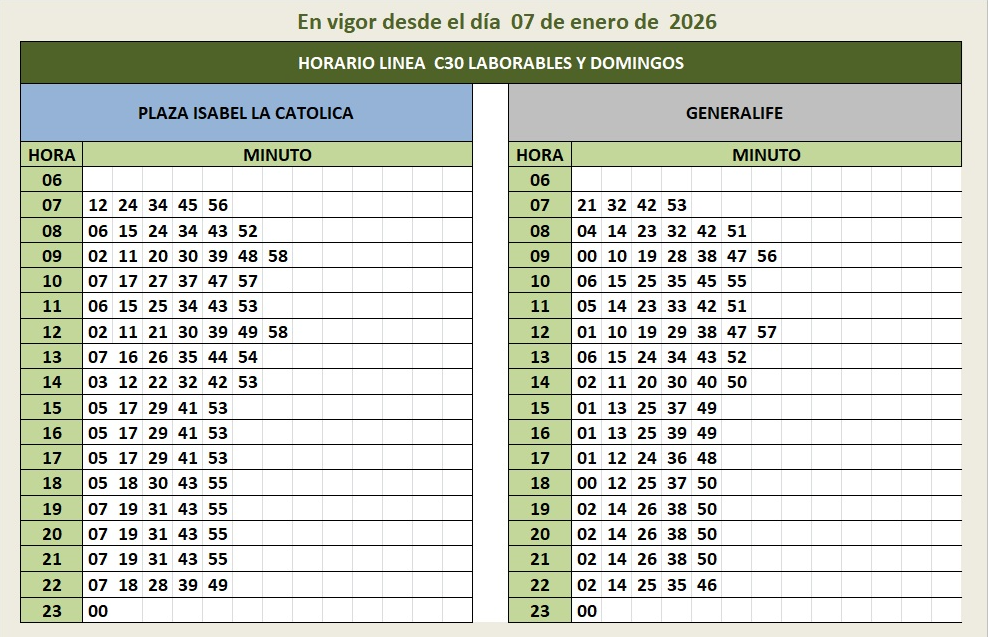 Autobuses a la alhambra